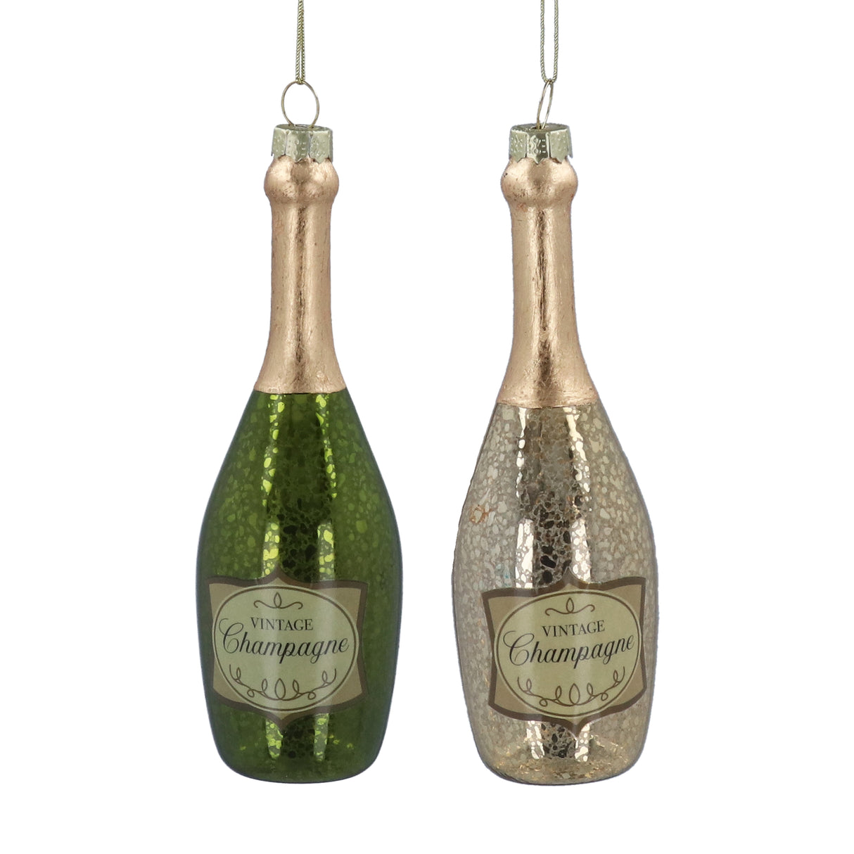 Glass Champagne Bottle Dec