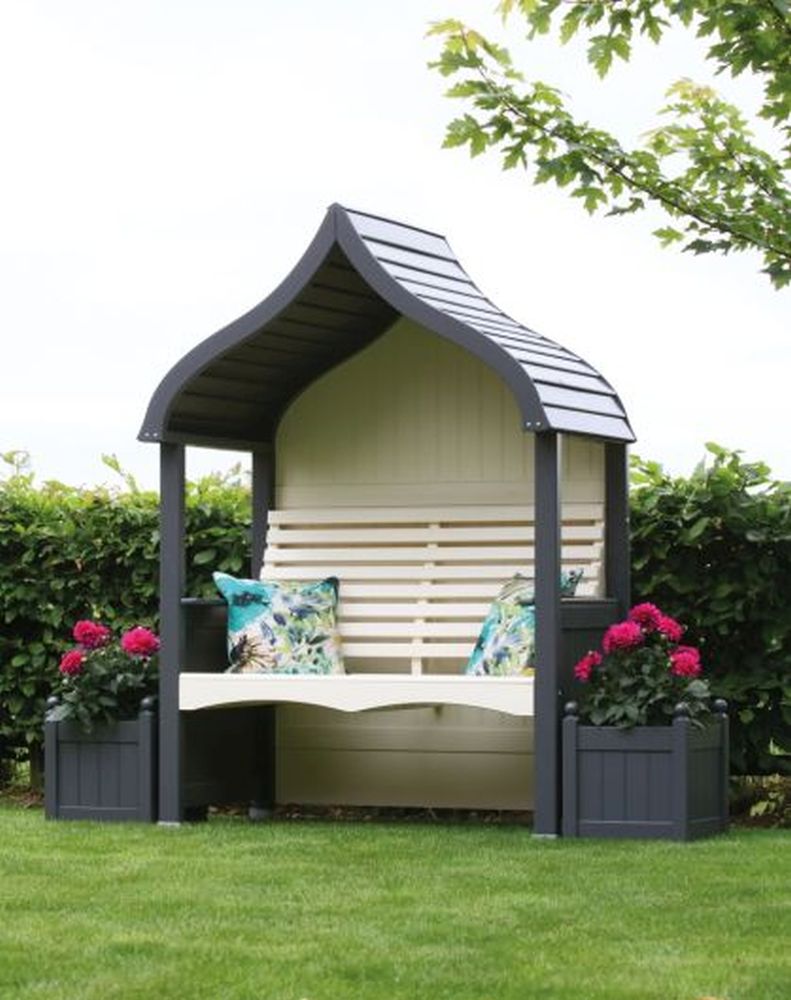 Orchard Arbour Charcoal & Cream