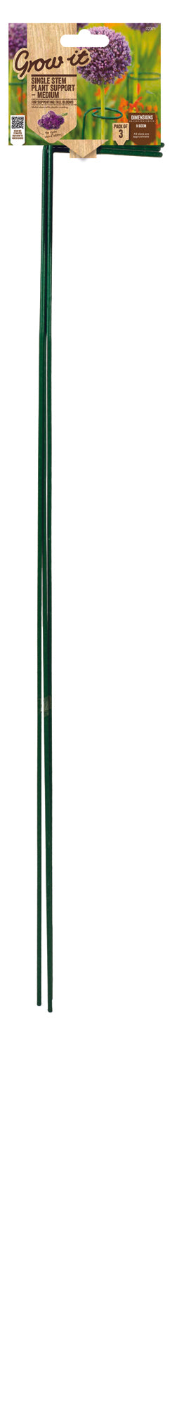 GI Single Stem Plant Support 60cm 24" 3pk