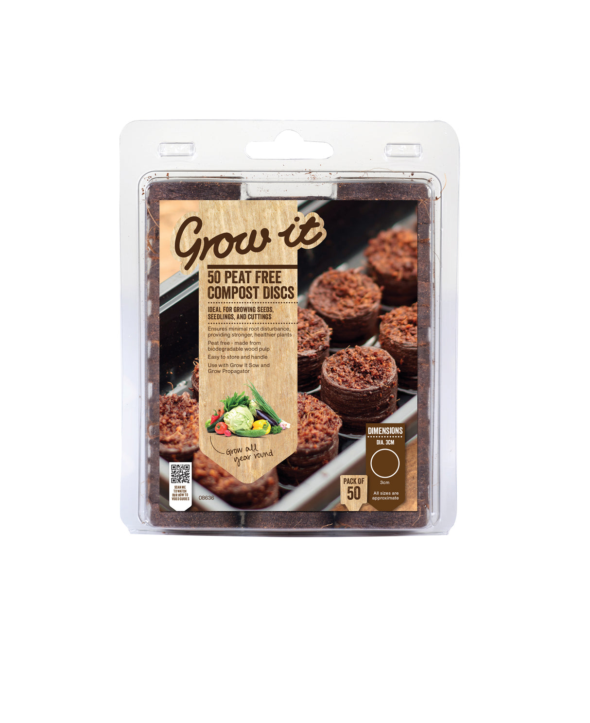 Peat Free Compost Discs 50pk