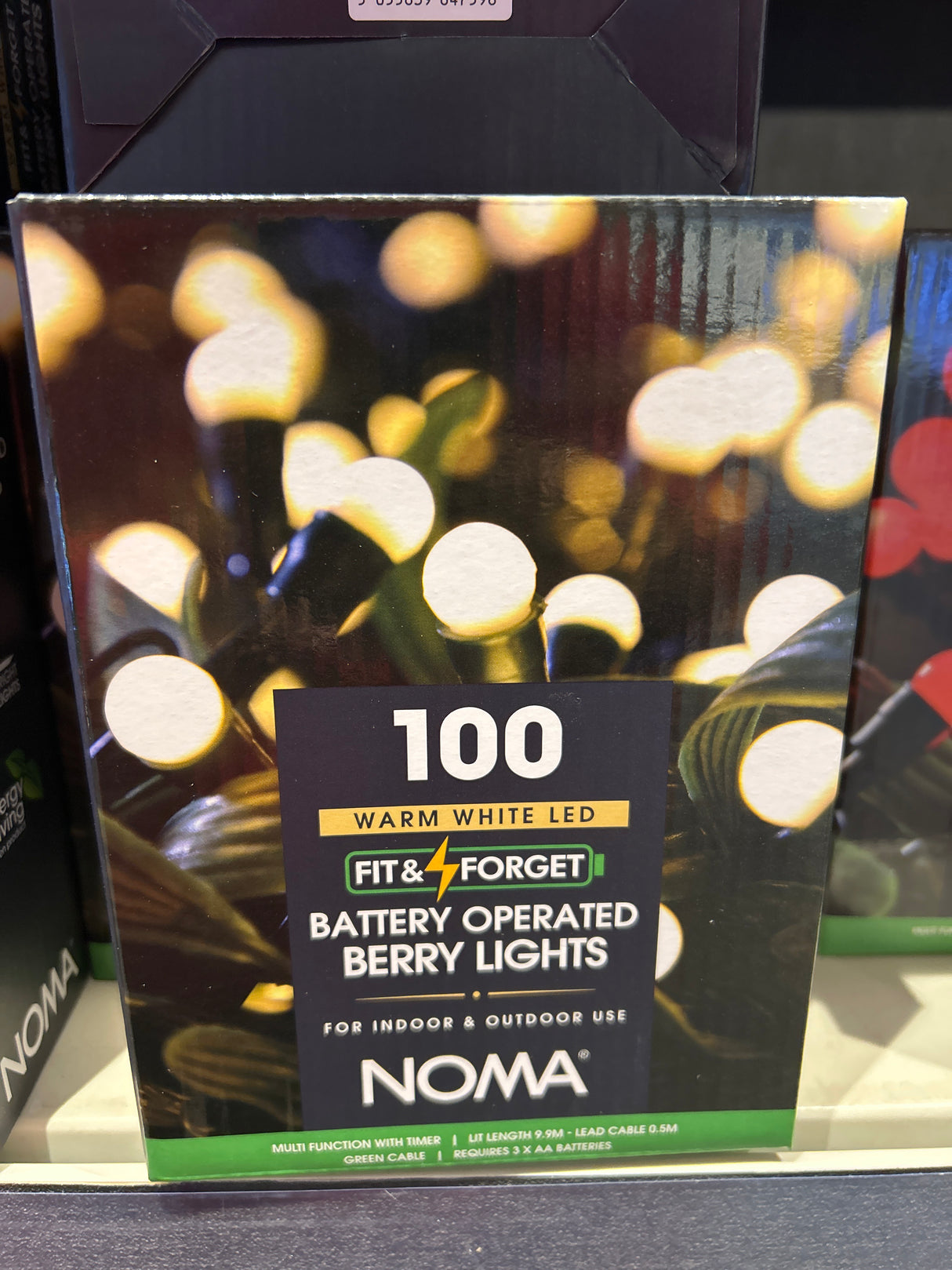 100 FIT & FORGET B/O WARM WHITE MULTIFUNCTION BERRY LIGHTS