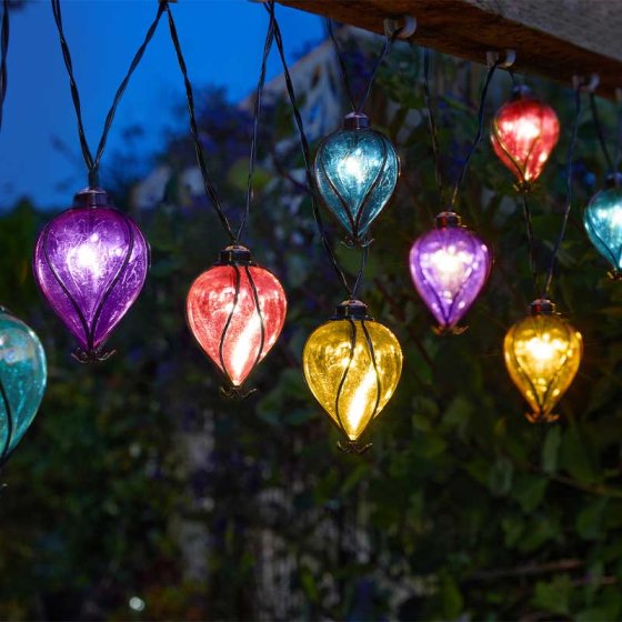 Balloon Rainbow Solar Lights - Set of 10