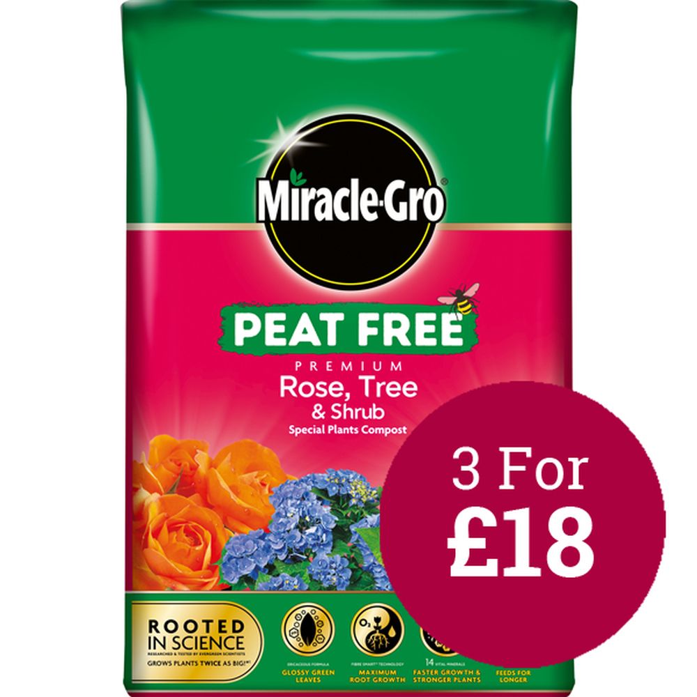 Miracle-Gro Rose Tree Shrub Peat Free Compost 40L
