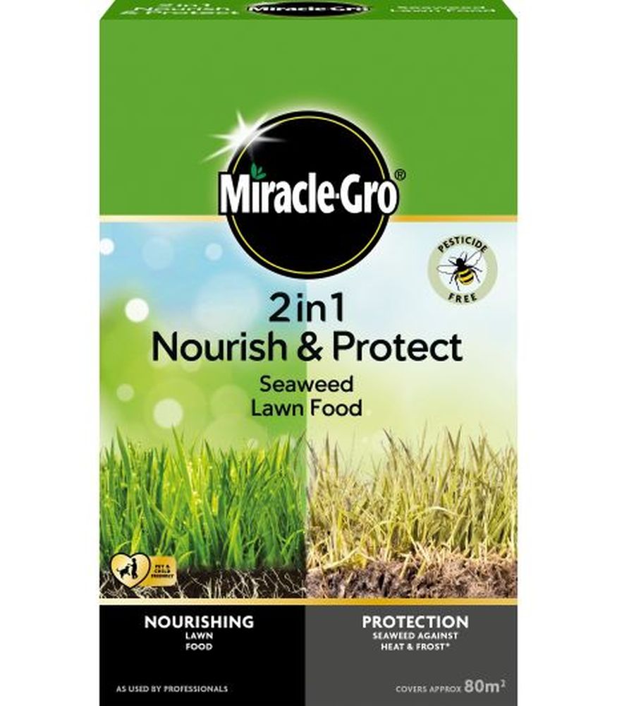 Miracle-Gro Nourish & Protect Seaweed Lawn Food 80M2