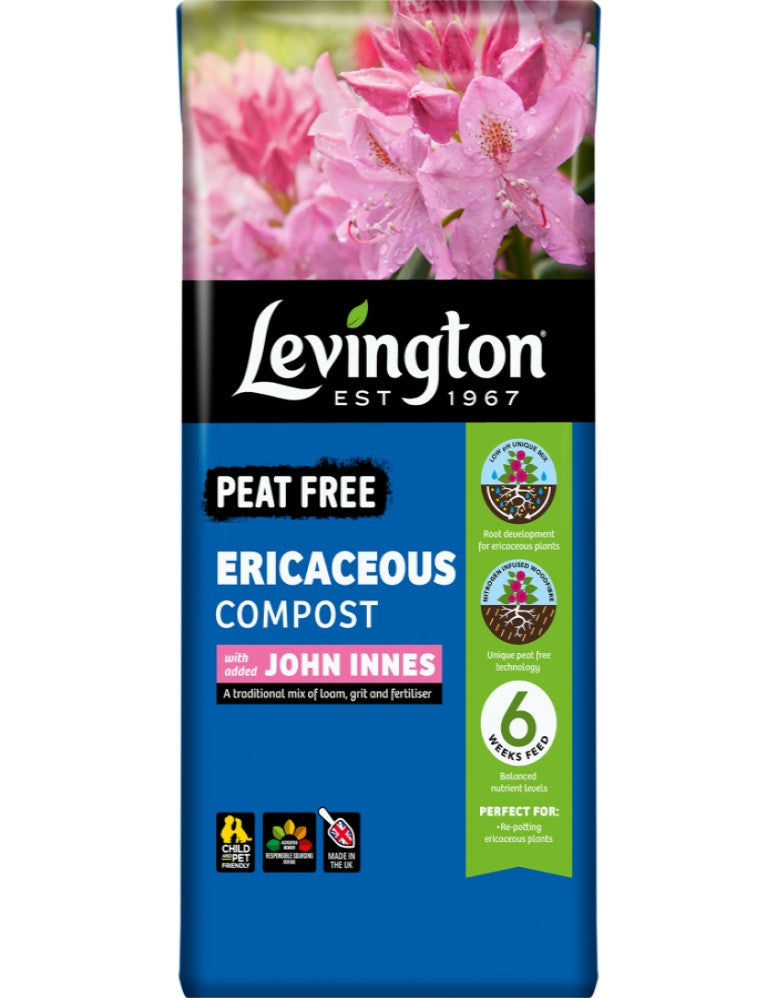 Levington Peat Free Ericaceous + John Innes 25L