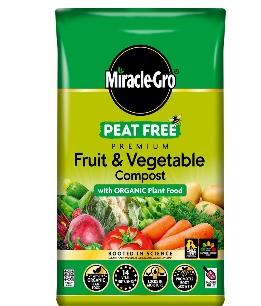 Miracle-Gro Organic Fruit & Veg Peat-Free 40L