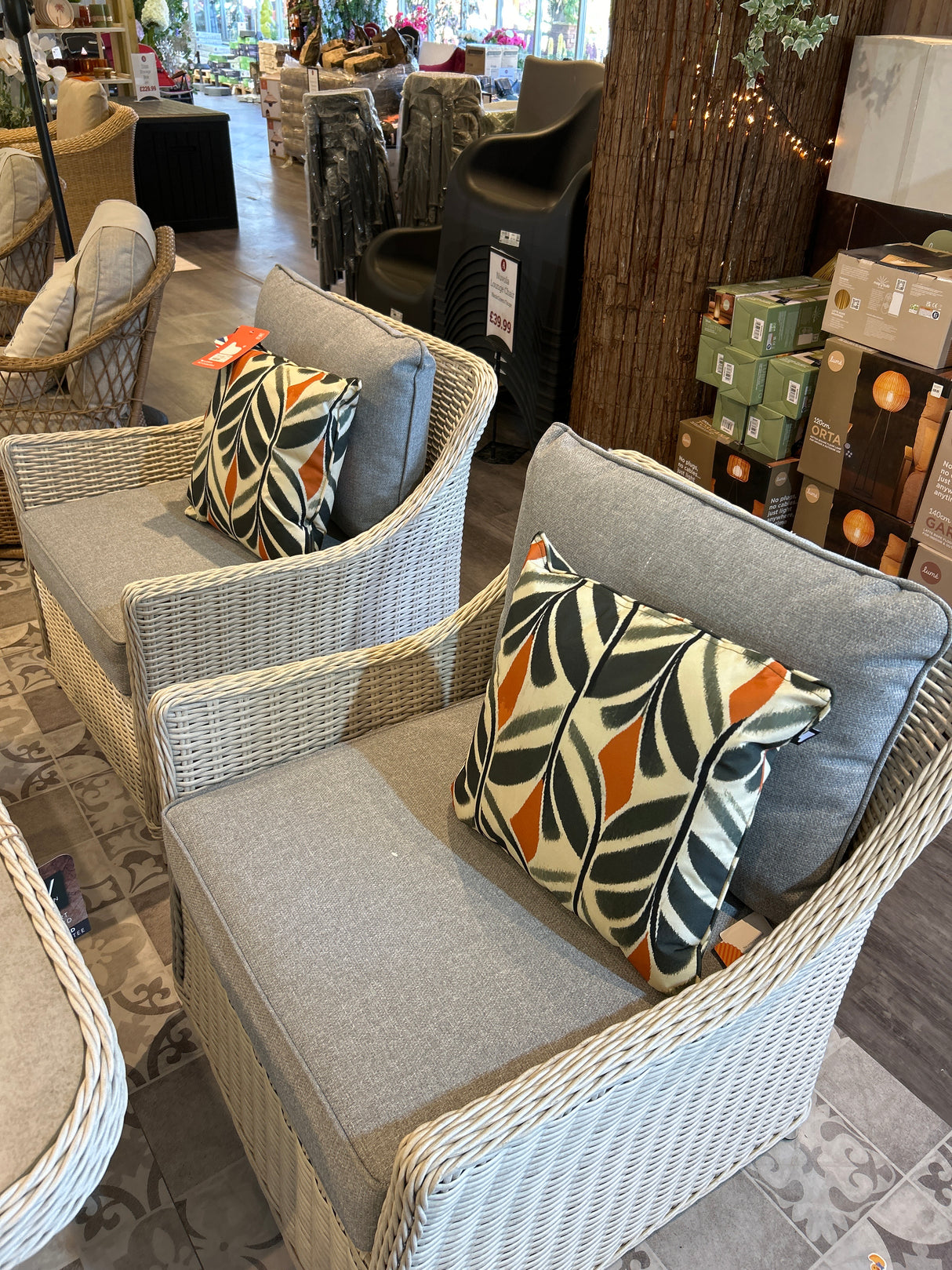 Antigua Rattan Lounge 6 Piece Furniture Set – Pearl & Ash Grey