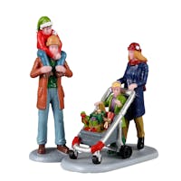 Lemax Family Holiday Shopping Spree set of 2