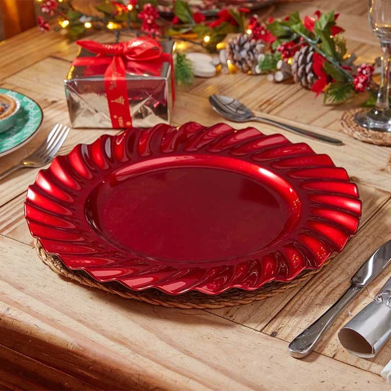 Festive D corPlate 33cm - Red