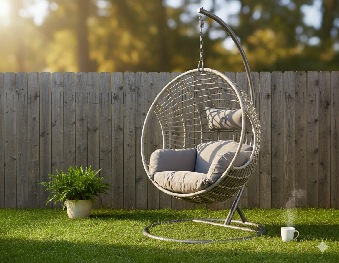 London Single Egg Chair Grey