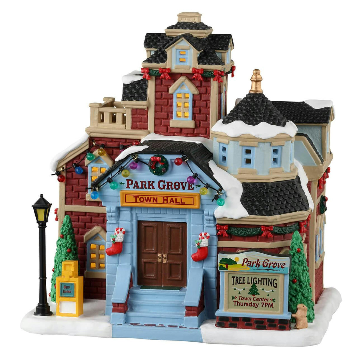 Lemax Park Grove Town Hall