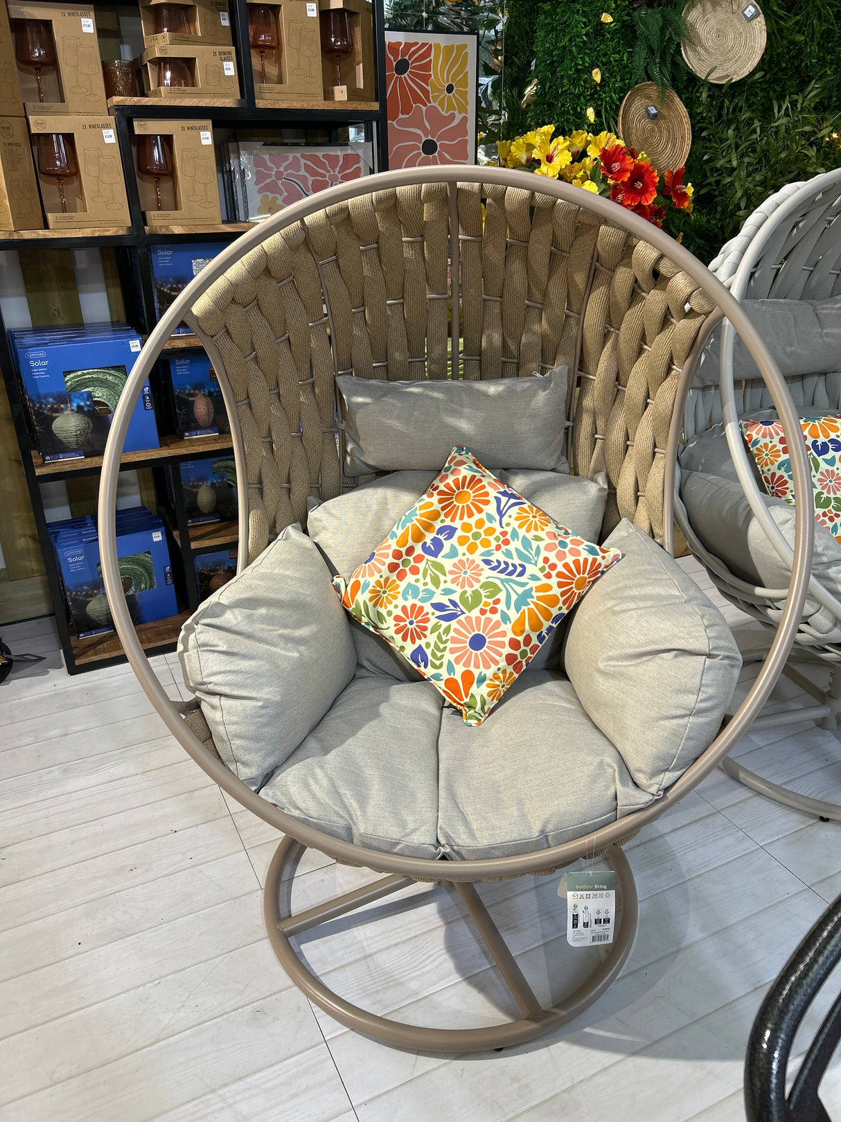 Swivel chair Natural