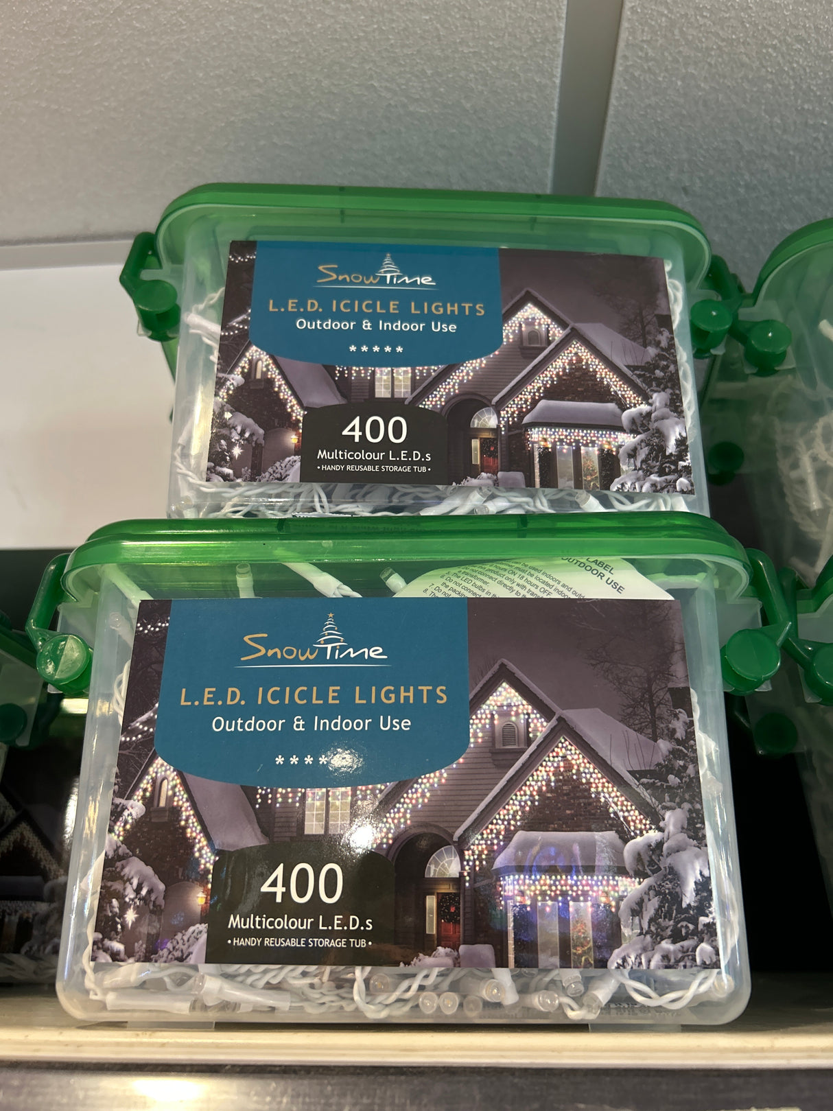 400 Multi Colour LED Icicle Lights