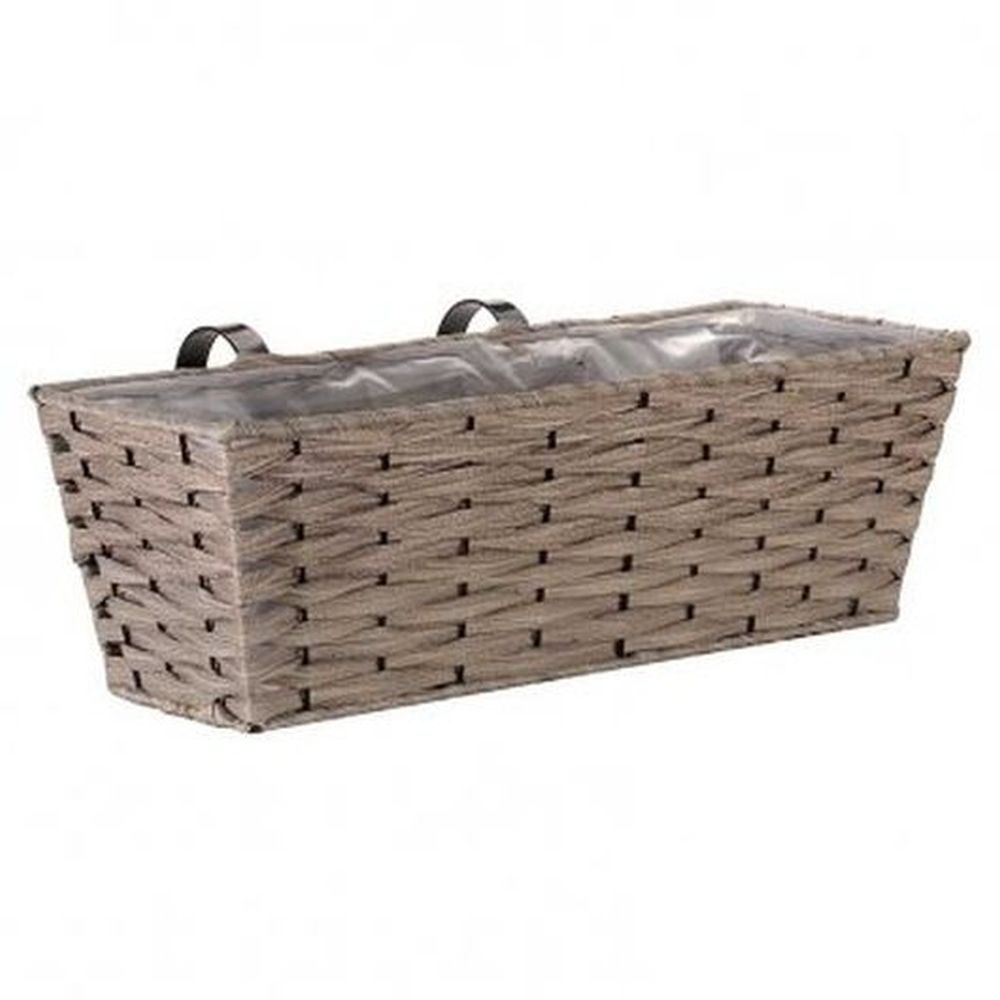 Bari Faux Rattan Planter