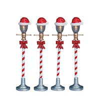 Lemax Santa Hat Street Lamp Set Of 4 B/O (4.5V)
