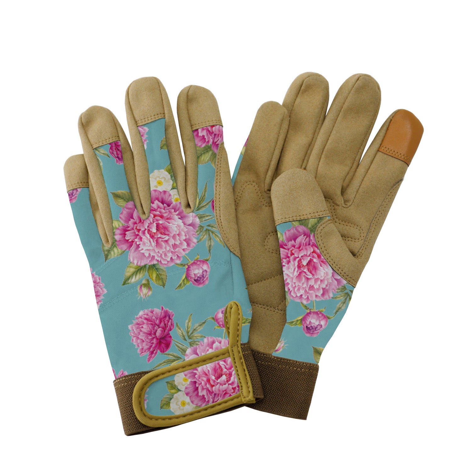 KS Comfort Gardening Gloves Peony Aqua Small