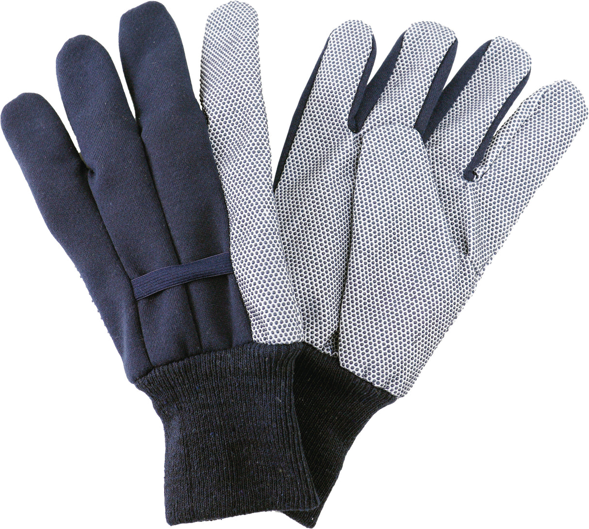 KS Jersey Cotton Gardening Glove Navy Mens Large