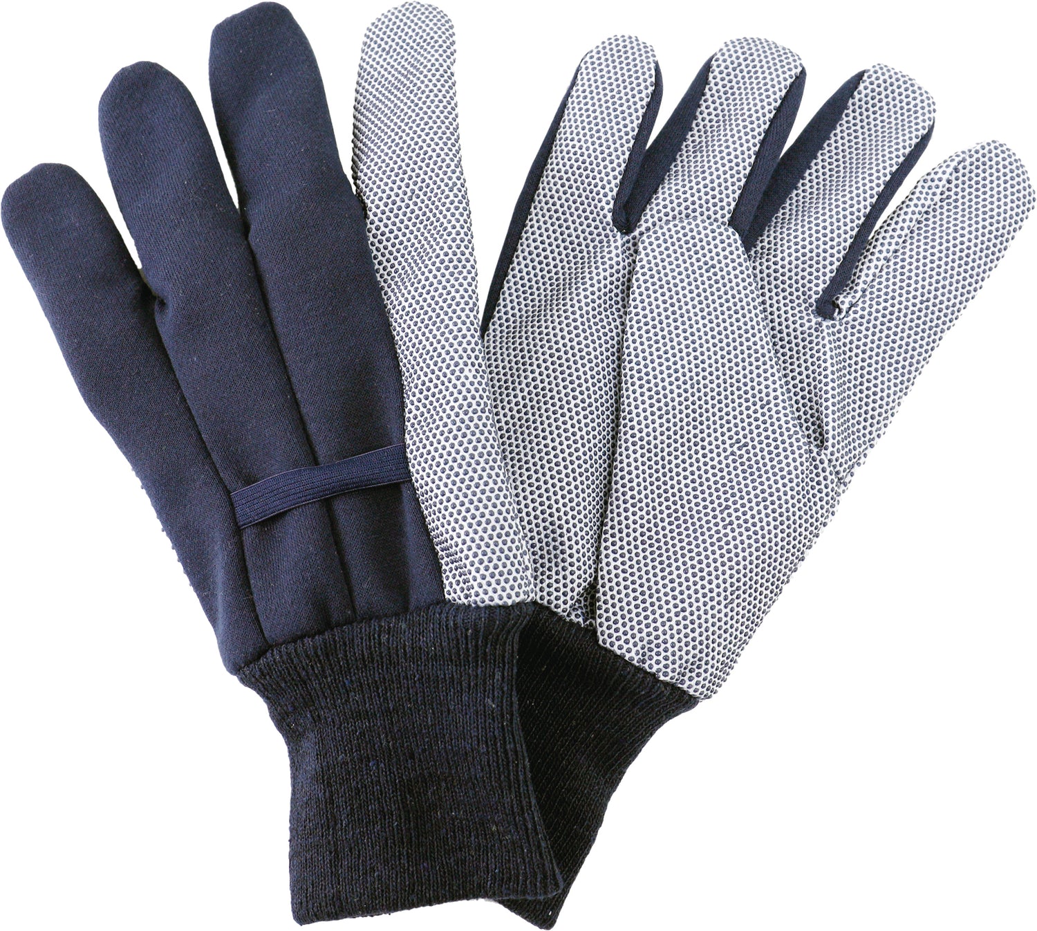 KS Jersey Cotton Gardening Glove Navy Mens Large