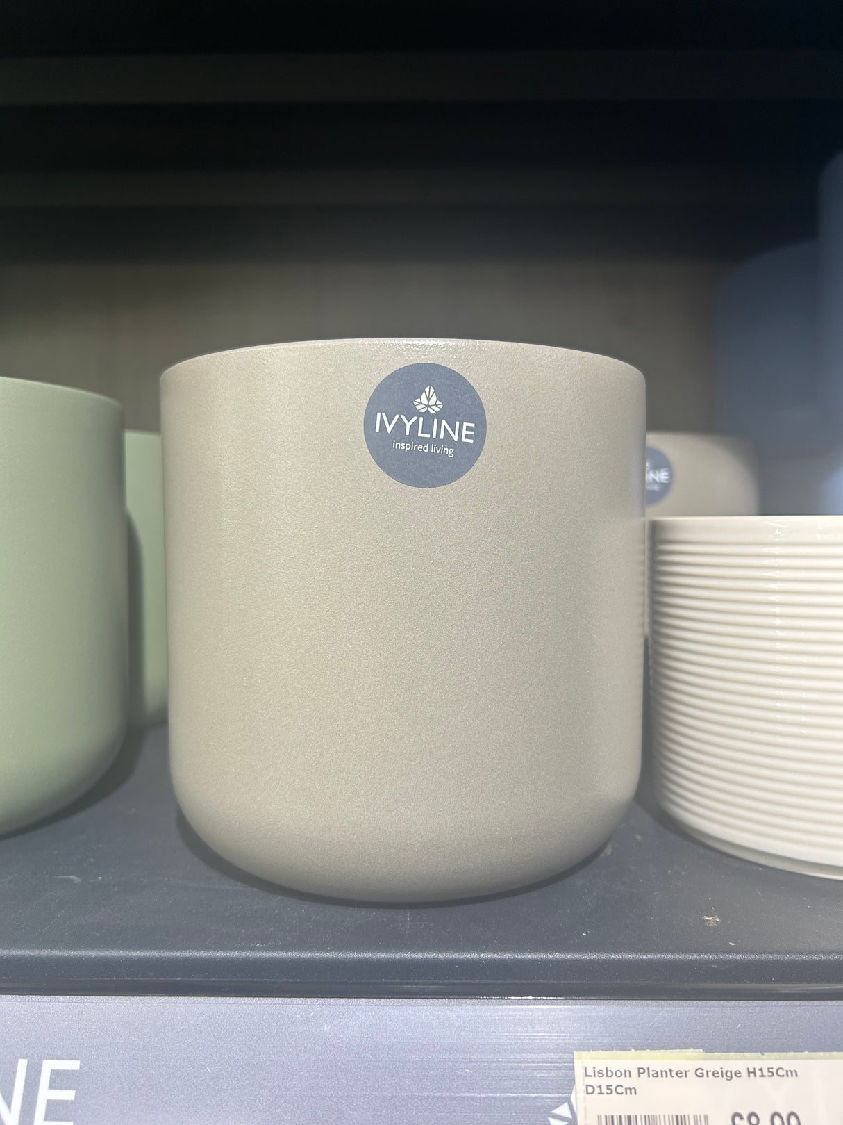 Lisbon Planter Greige 15cm