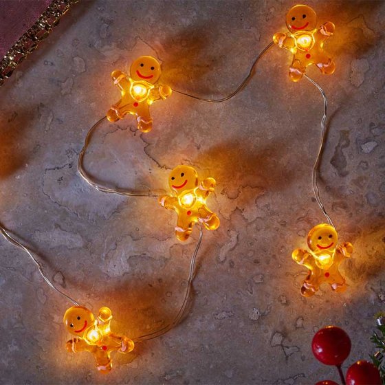 20 Gingerbread String Lights