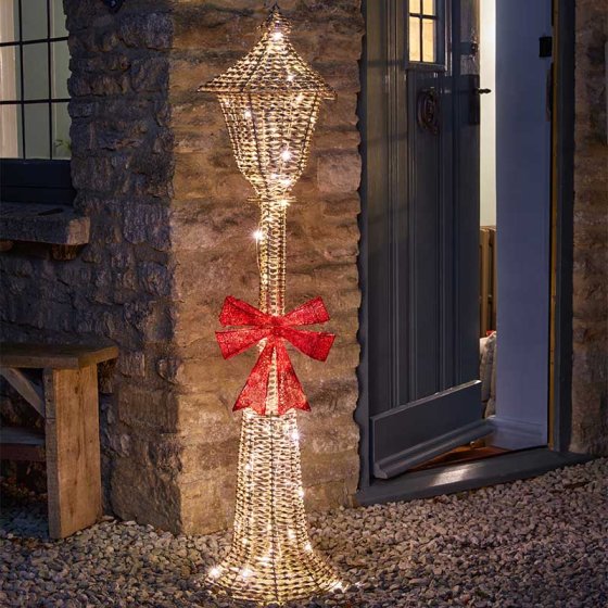 GlitterTwist Lamp Post Gold (two sizes)