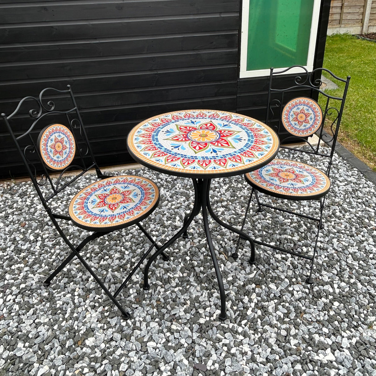 Valencia 60cm Mosaic Bistro Set