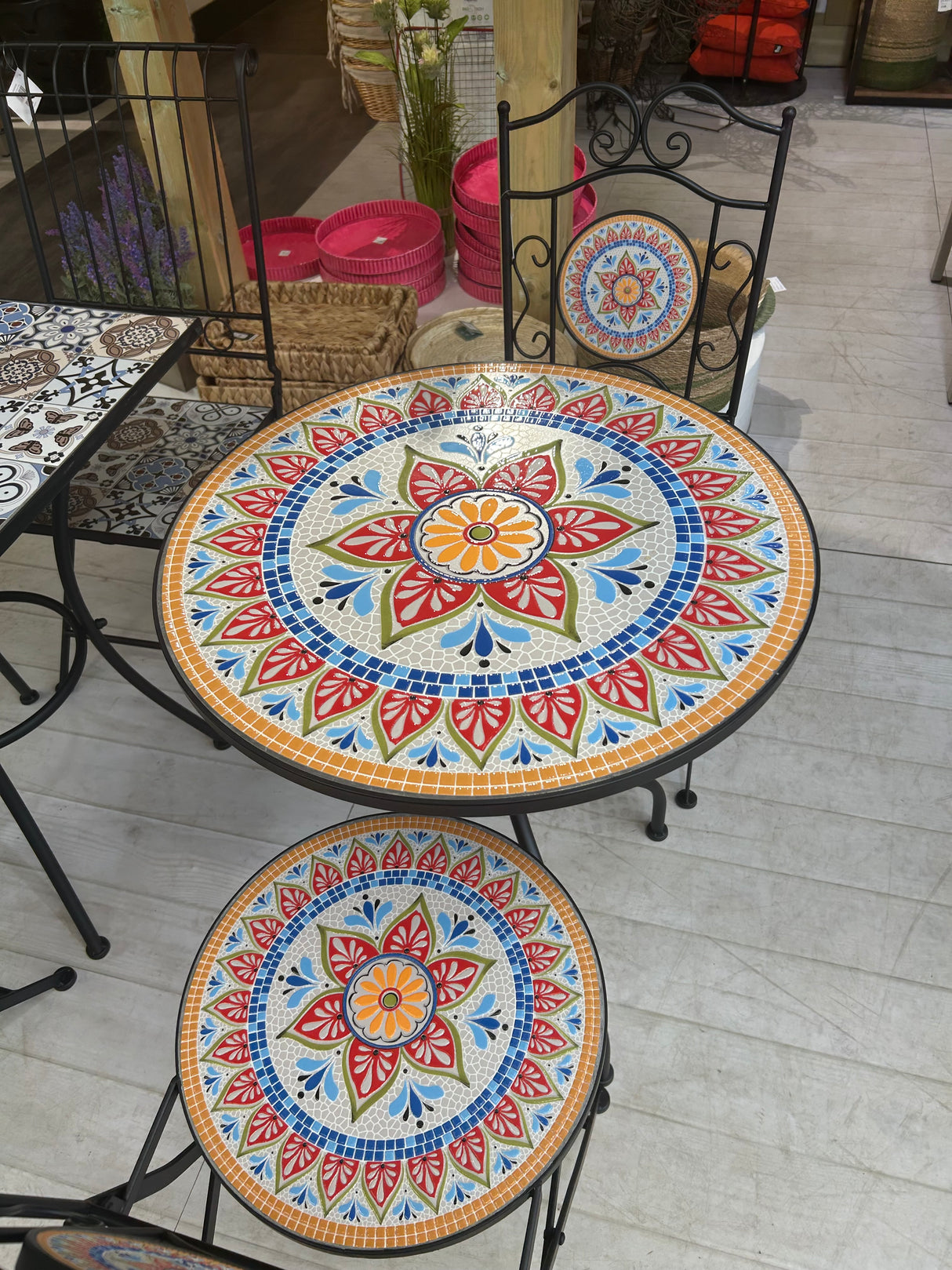 Valencia 60cm Mosaic Bistro Set