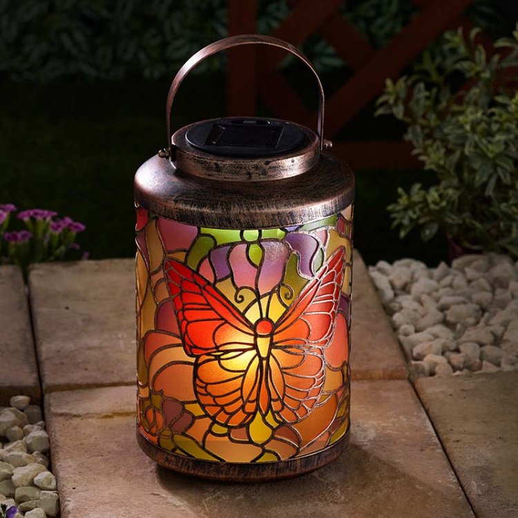 Tiffany Butterfly Lantern