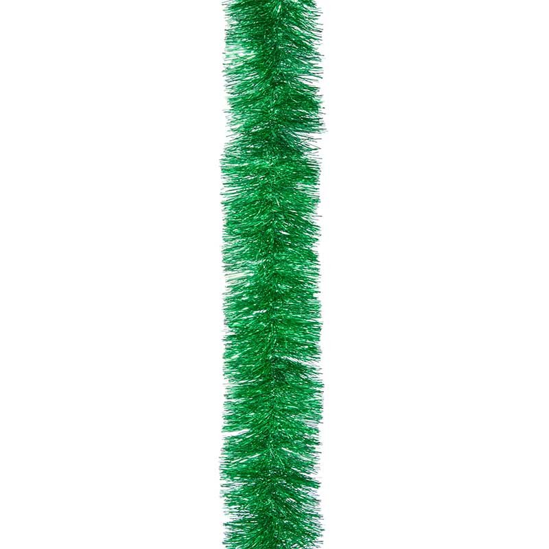 Deluxe Tinsel Garland - 10cm - Green