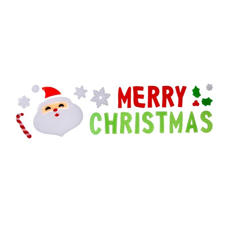 Merry Christmas - Gel Sticker Set, Large