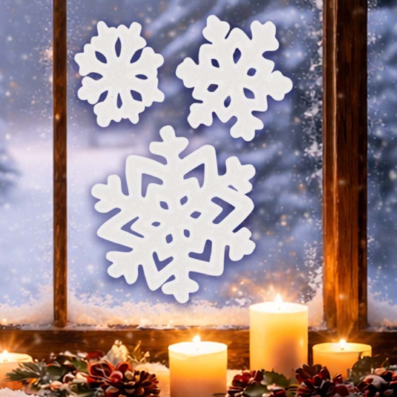 25cm Snowflake Window Sticker (Mixed case)