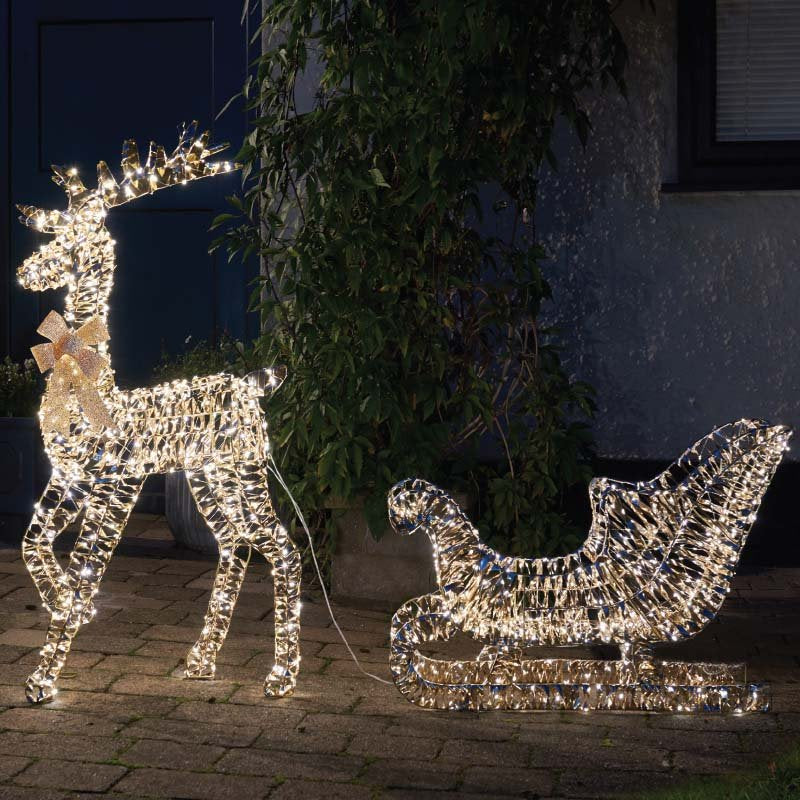 GoldTwist Reindeer and Sleigh
