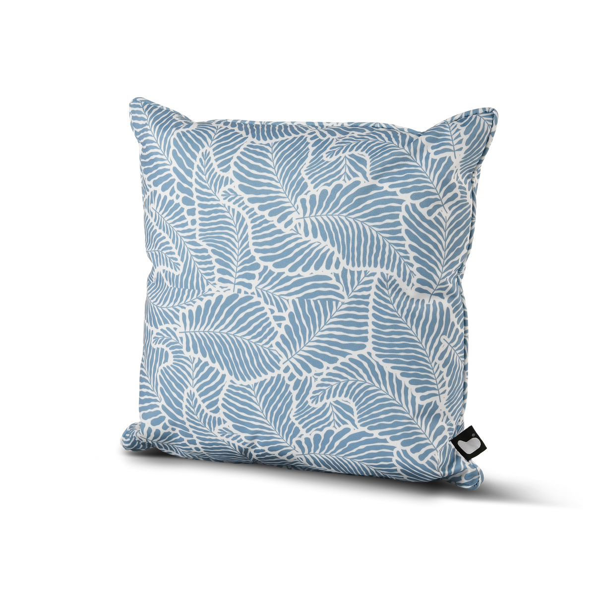 B Cushion Poplar Leaf Sea Blue