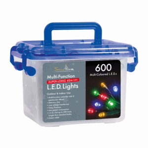 600 multifunction timer string lights (various colours)