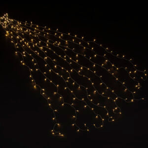 2.5m Star Curtain w/247 Warm White LEDS 8 Function
