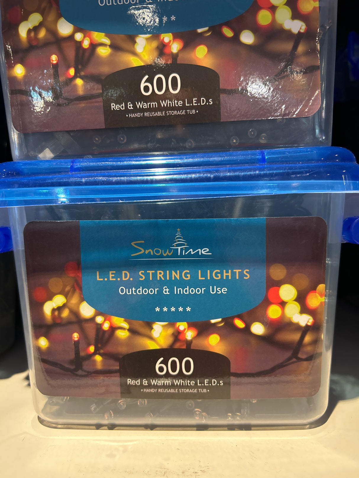 600 Warm White & Red Mul-Func Lights