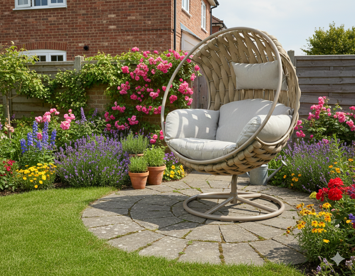 Houston Rope Egg Chair - Natural