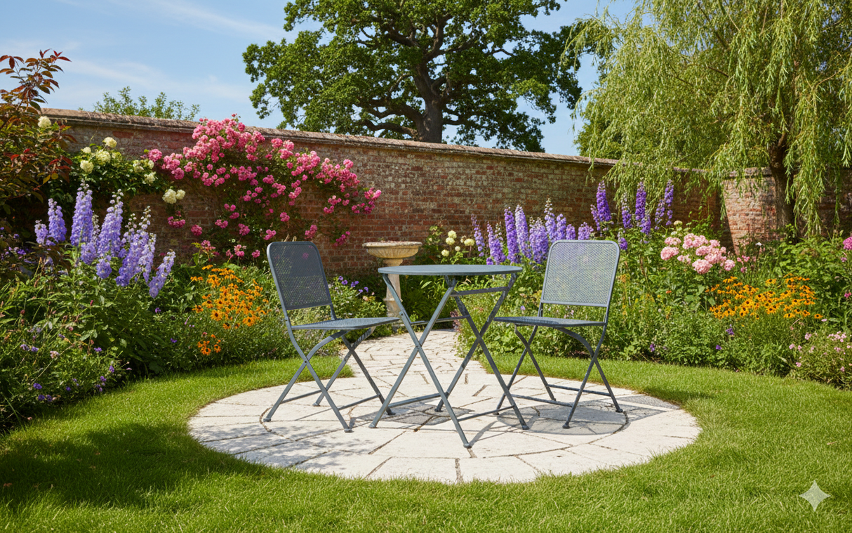 Bistro Garden Set Metal 3pcs