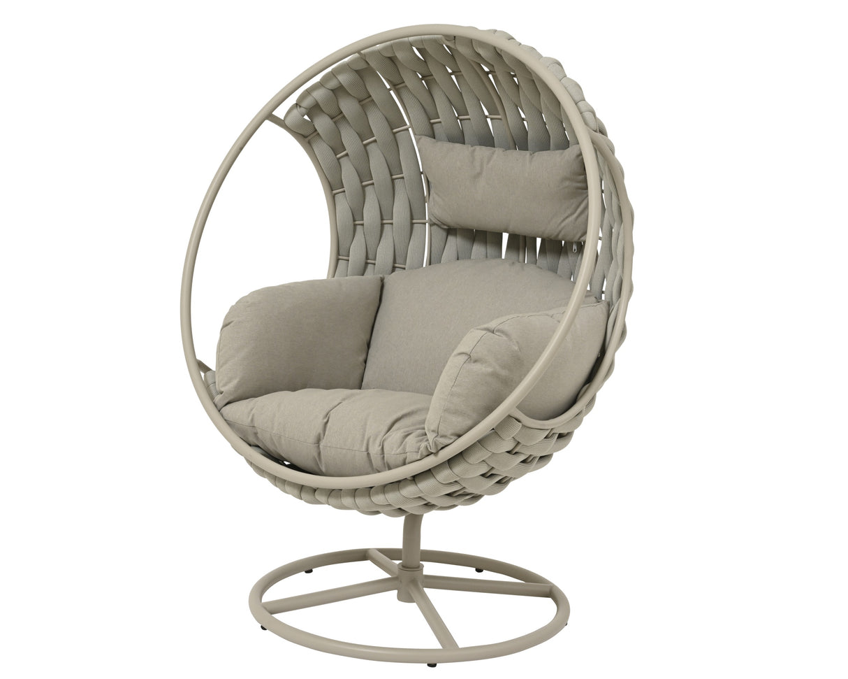 Houston Rope Egg Chair - Light Grey
