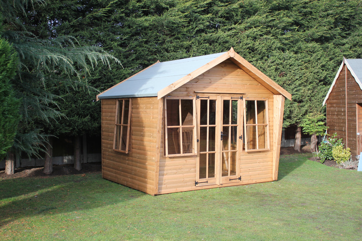 Alpine wing cabin shed