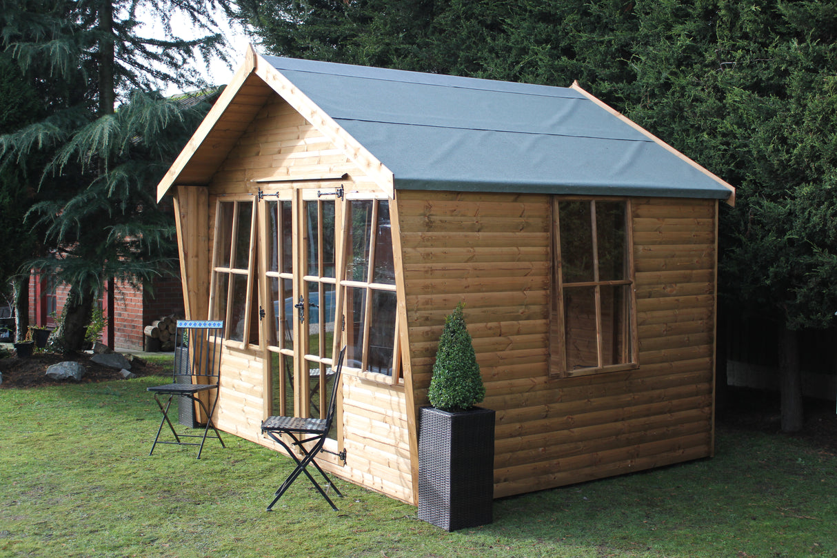 Alpine wing cabin shed