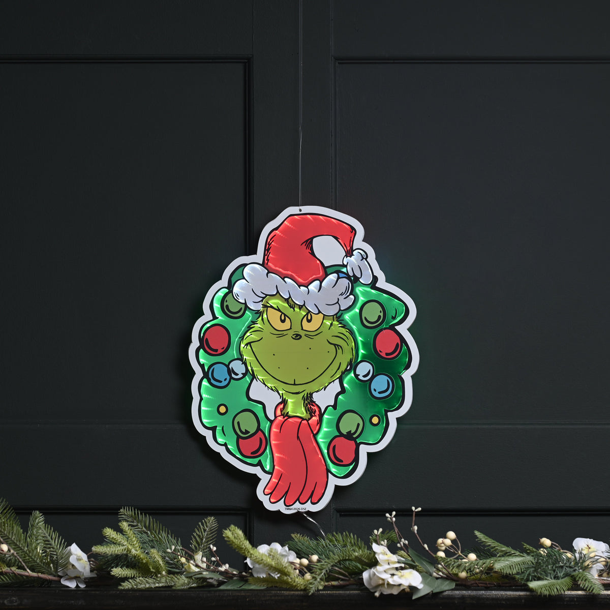 40cm infinity grinch wreath