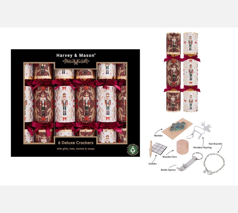 6 x13.5" Deluxe Burg Nutcracker Crackers