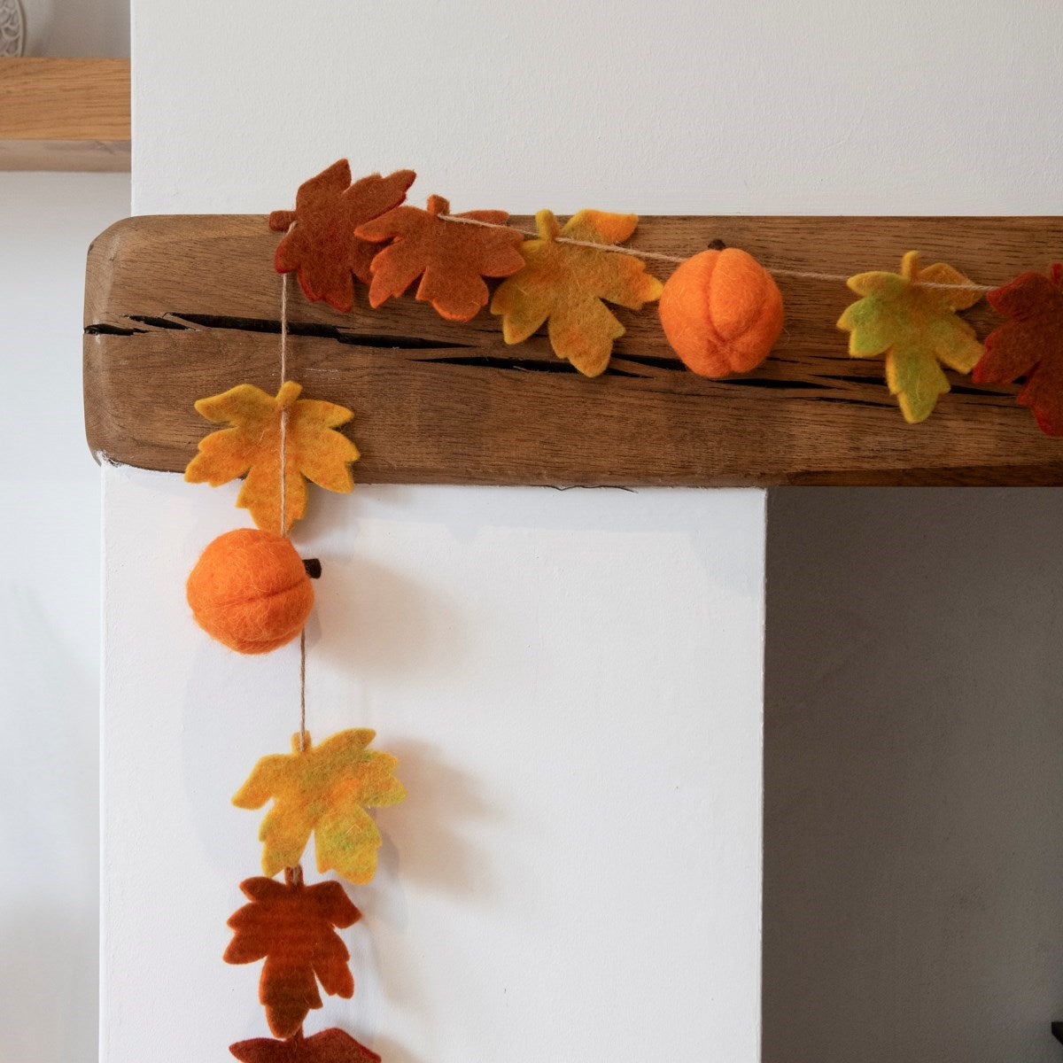 Felt Pumpkin & Maple Garland