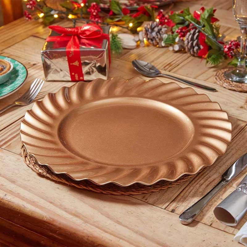 Festive D corPlate 33cm - Gold