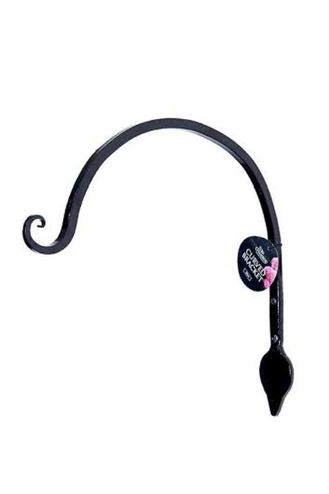 Curved Bracket with Leaf Detail - 30cm