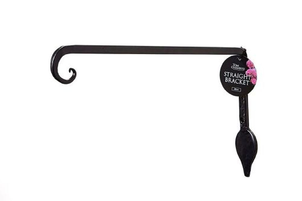 Straight Bracket with Leaf Detail - 30cm