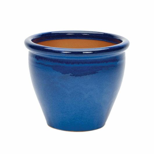 Glazed Rim Malay Planter 20Cm