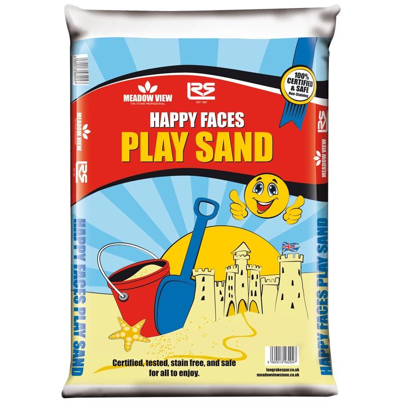 Happy Faces Play Sand Bag