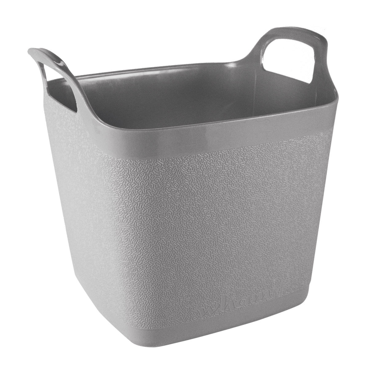 15L SQUARE PLASTIC FLEXITUB GREY